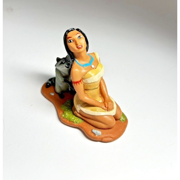 Disney Pocahontas & Meeko 3" PVC Figure Decopac Applause Cake Topper 90's - Picture 4 of 11